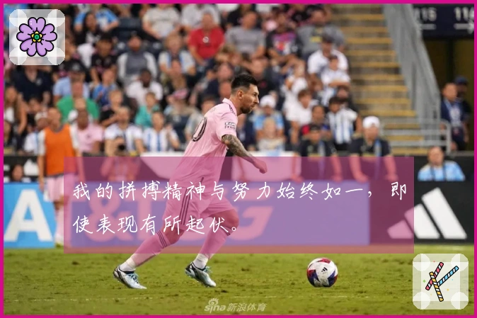 我的拼搏精神与努力始终如一，即使表现有所起伏。